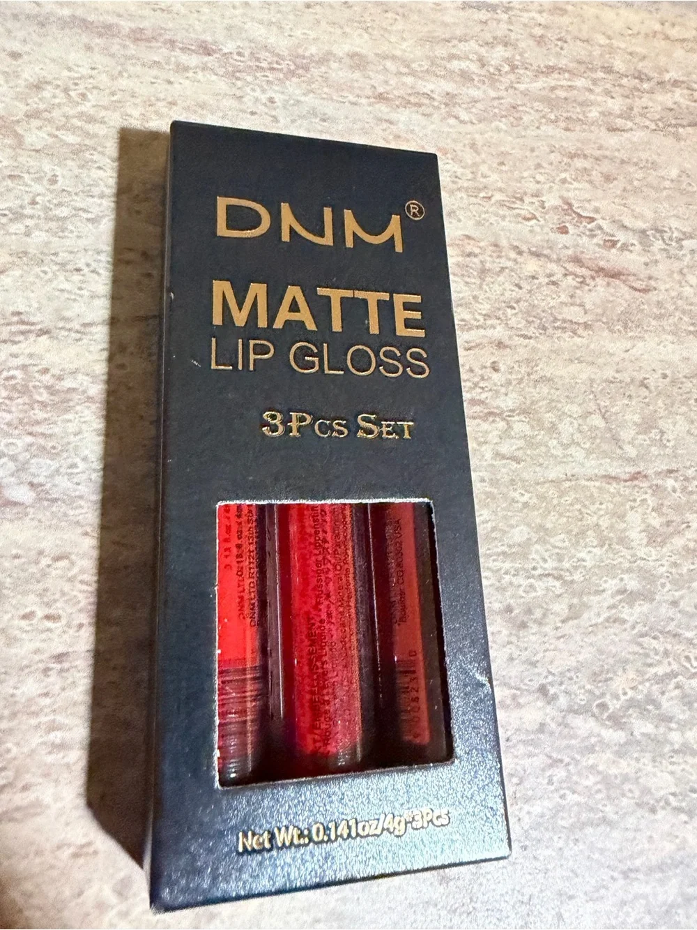 NIB DNM Matte Lip Gloss 3-Piece Set - Red Shades 13, 14, 15